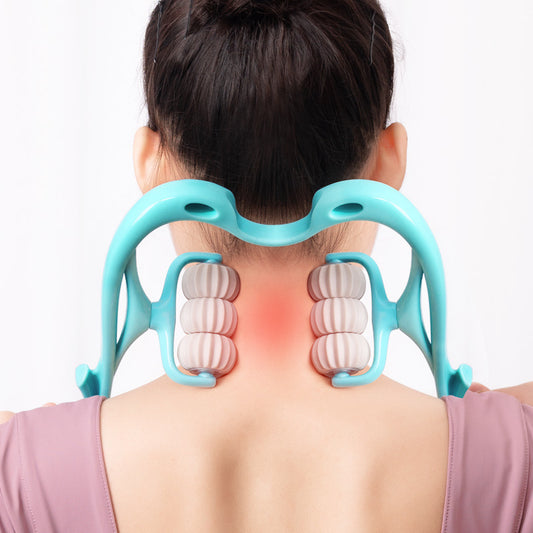 Six-Wheel Neck & Shoulder Massager Roller